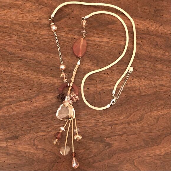 Cara NY | Multi-Color Crystal Beaded Necklace | 40” Adjustable - Picture 1 of 3